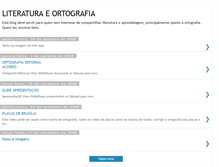 Tablet Screenshot of literaturaeortografia.blogspot.com
