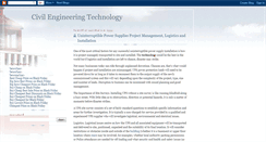 Desktop Screenshot of civil-engineering-technology.blogspot.com