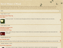 Tablet Screenshot of neverwateraweed.blogspot.com