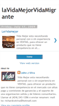 Mobile Screenshot of lavidamejorvidamigrante.blogspot.com