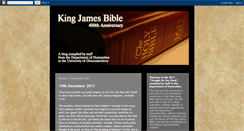 Desktop Screenshot of kingjamesbibleproject.blogspot.com