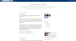 Desktop Screenshot of longlivethenamematthewlyons.blogspot.com