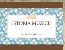 Tablet Screenshot of istoriamuzicii.blogspot.com