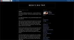 Desktop Screenshot of beckys-big-world-trip.blogspot.com