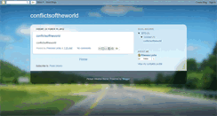 Desktop Screenshot of conflictsoftheworld.blogspot.com