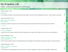 Tablet Screenshot of myempathiclife.blogspot.com