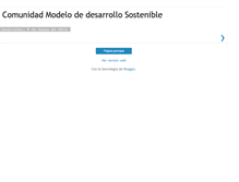 Tablet Screenshot of comunidad-sostenible.blogspot.com