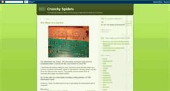 Desktop Screenshot of crunchyspiders.blogspot.com