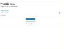 Tablet Screenshot of progettoetico.blogspot.com