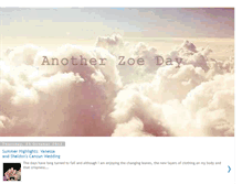 Tablet Screenshot of anotherzoeday.blogspot.com