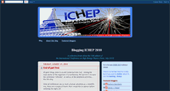 Desktop Screenshot of ichep2010.blogspot.com