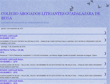 Tablet Screenshot of colegioabogadoslitigantesbuga.blogspot.com