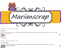 Tablet Screenshot of marianscrap.blogspot.com