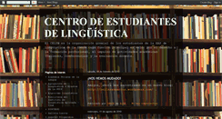 Desktop Screenshot of centrodeestudiantesdelinguistica.blogspot.com