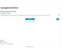 Tablet Screenshot of managementlehre.blogspot.com