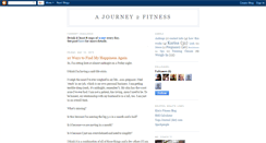 Desktop Screenshot of ajourney2fitness.blogspot.com