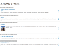 Tablet Screenshot of ajourney2fitness.blogspot.com