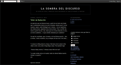 Desktop Screenshot of lasombradeldiscurso.blogspot.com