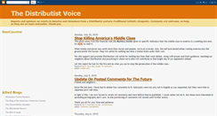 Desktop Screenshot of distributistvoice.blogspot.com