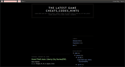 Desktop Screenshot of onlinegamecheats.blogspot.com