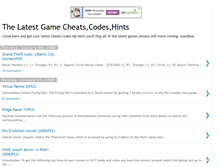 Tablet Screenshot of onlinegamecheats.blogspot.com