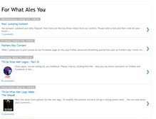 Tablet Screenshot of forwhatalesyou.blogspot.com