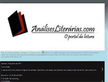 Tablet Screenshot of analiseliterarias.blogspot.com