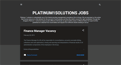 Desktop Screenshot of platinum1solutionsjobs.blogspot.com