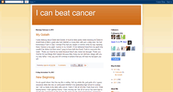 Desktop Screenshot of icanbeatcancer.blogspot.com