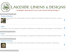 Tablet Screenshot of lakesidelinens.blogspot.com