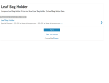 Tablet Screenshot of leafbagholdershopping.blogspot.com