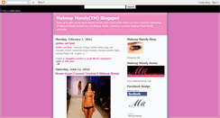 Desktop Screenshot of makeupmandy.blogspot.com