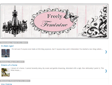 Tablet Screenshot of freelyfeminine.blogspot.com