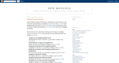 Desktop Screenshot of newmongols.blogspot.com