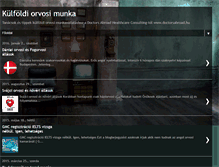 Tablet Screenshot of kulfoldiorvosimunka.blogspot.com