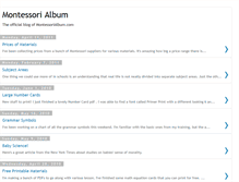 Tablet Screenshot of montessorialbum.blogspot.com
