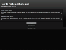 Tablet Screenshot of howtomakeaiphoneappeasy.blogspot.com