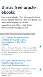 Mobile Screenshot of free-oracle-ebooks.blogspot.com