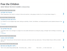 Tablet Screenshot of freethechildrenblog.blogspot.com