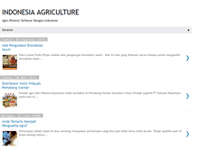 Tablet Screenshot of indonesia-agriculture.blogspot.com