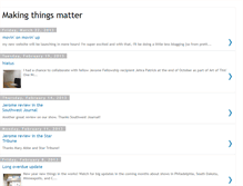 Tablet Screenshot of makingthingsmatter.blogspot.com
