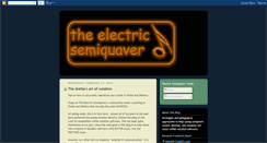 Desktop Screenshot of electricsemiquaver.blogspot.com