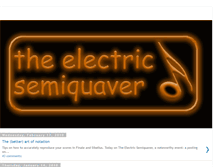 Tablet Screenshot of electricsemiquaver.blogspot.com