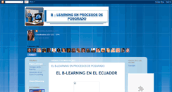 Desktop Screenshot of blearning-procesos-posgrado.blogspot.com