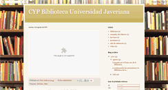 Desktop Screenshot of cypbibliotecapuj.blogspot.com