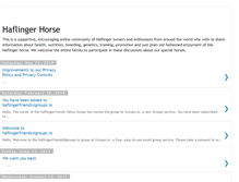 Tablet Screenshot of haflingerhorse1973.blogspot.com