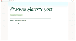 Desktop Screenshot of fashion-beauty-love.blogspot.com