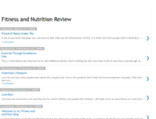 Tablet Screenshot of fitnessandnutritionreview.blogspot.com