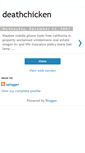 Mobile Screenshot of deathchicken.blogspot.com