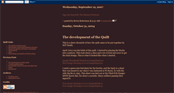 Desktop Screenshot of memorialquilt.blogspot.com